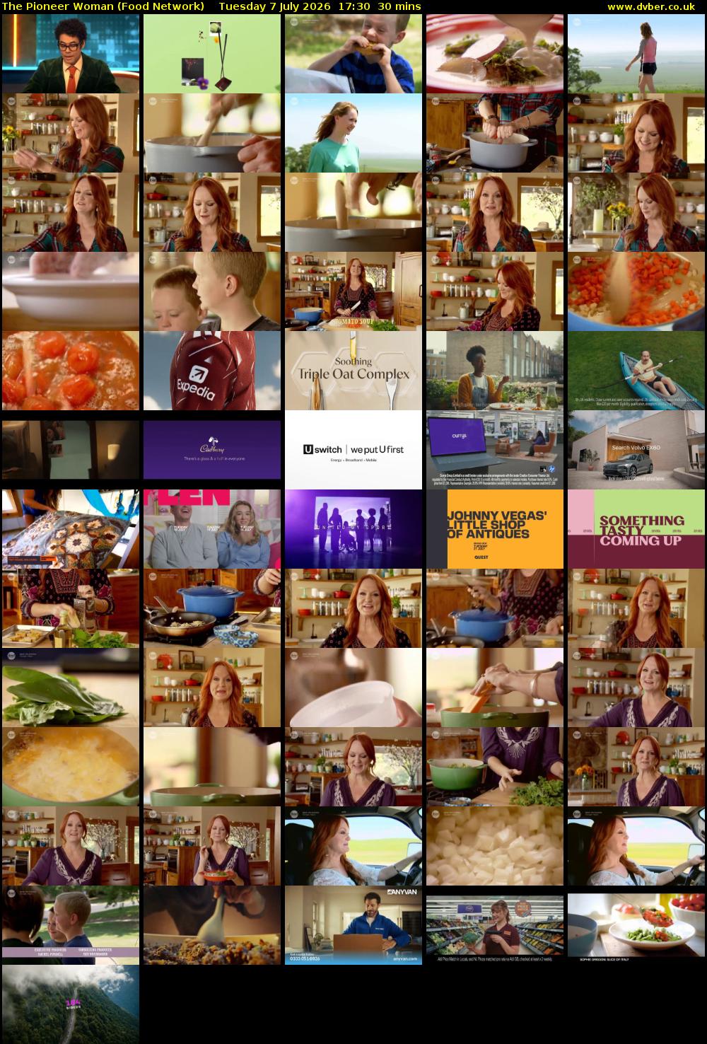 The Pioneer Woman (Food Network) Tuesday 7 July 2026 17:30 - 18:00