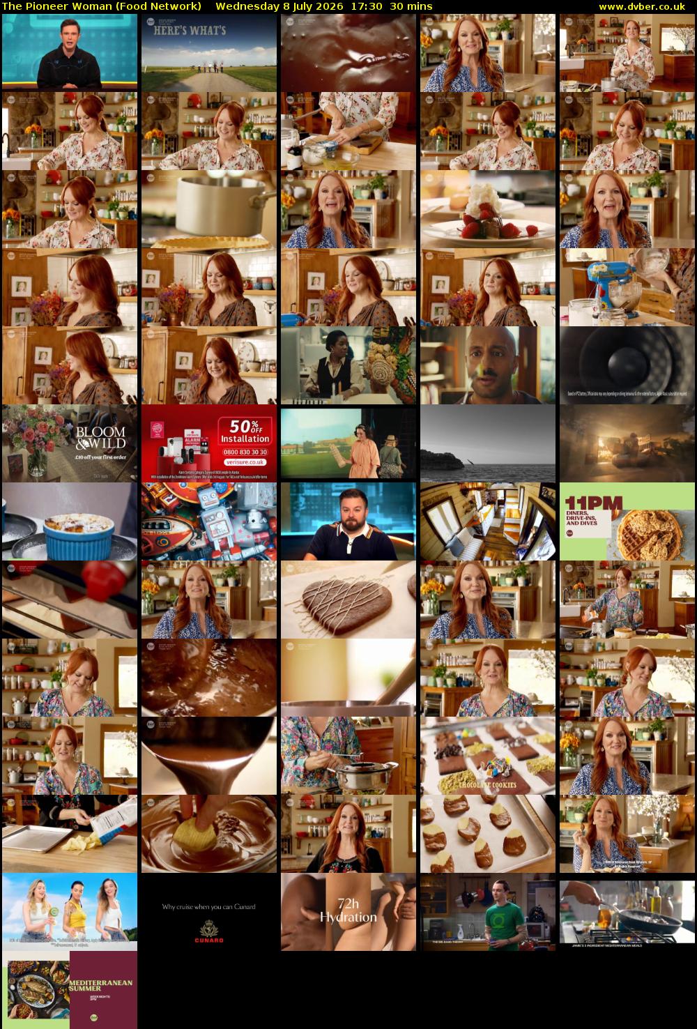 The Pioneer Woman (Food Network) Wednesday 8 July 2026 17:30 - 18:00