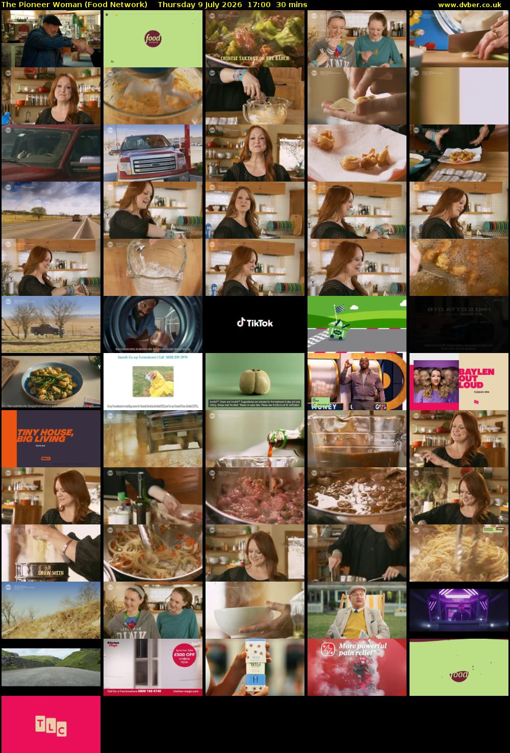 The Pioneer Woman (Food Network) Thursday 9 July 2026 17:00 - 17:30