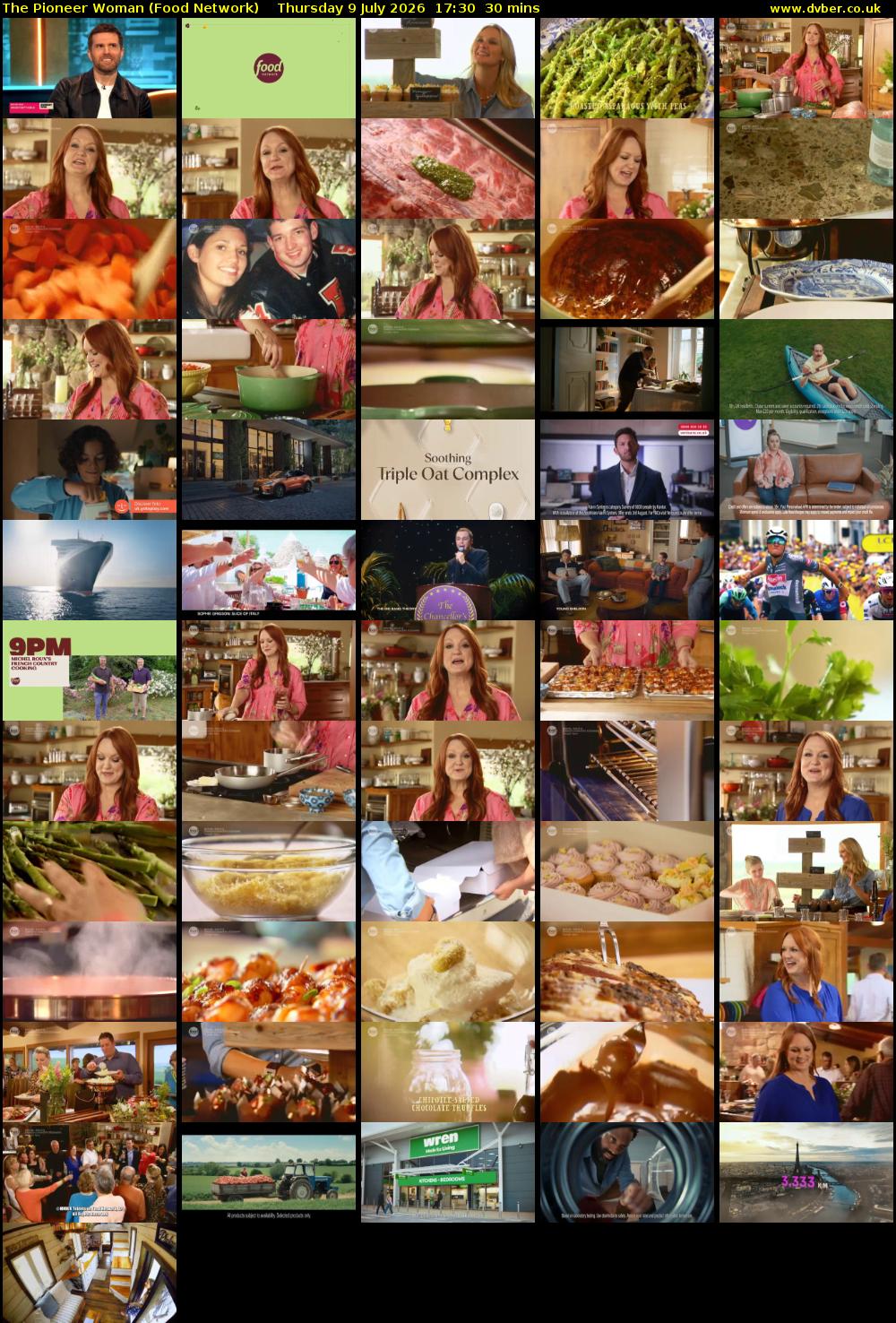 The Pioneer Woman (Food Network) Thursday 9 July 2026 17:30 - 18:00