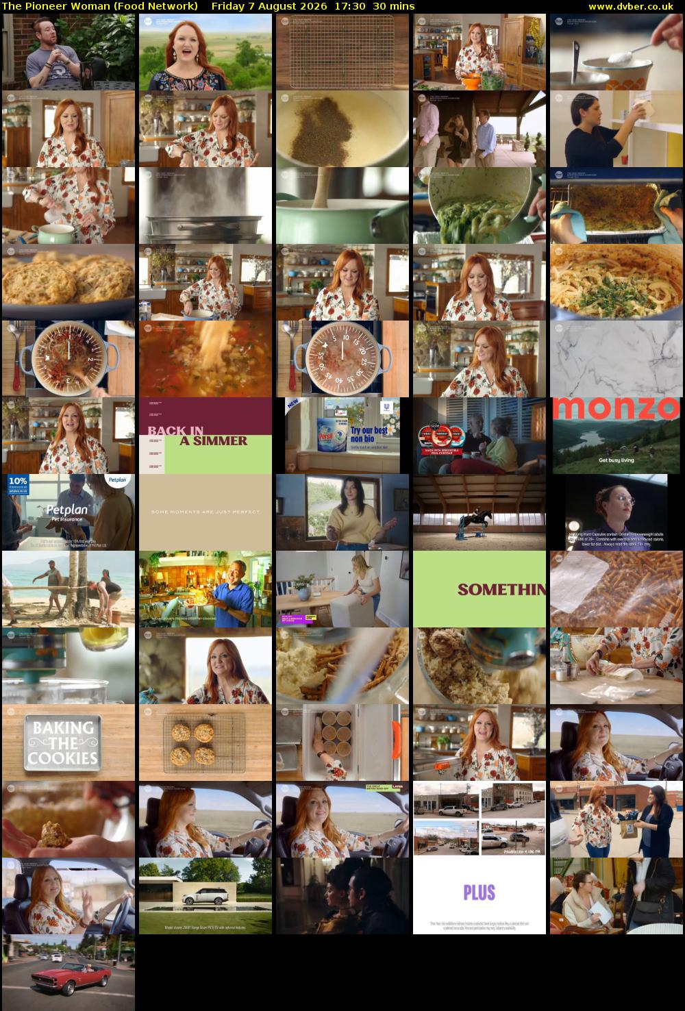 The Pioneer Woman (Food Network) Friday 7 August 2026 17:30 - 18:00