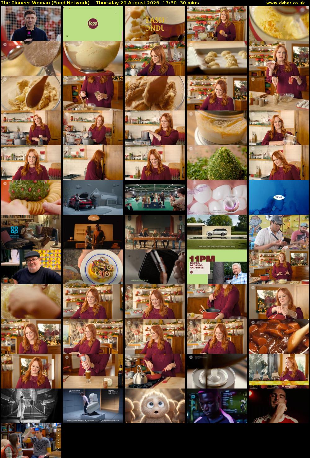 The Pioneer Woman (Food Network) Thursday 20 August 2026 17:30 - 18:00