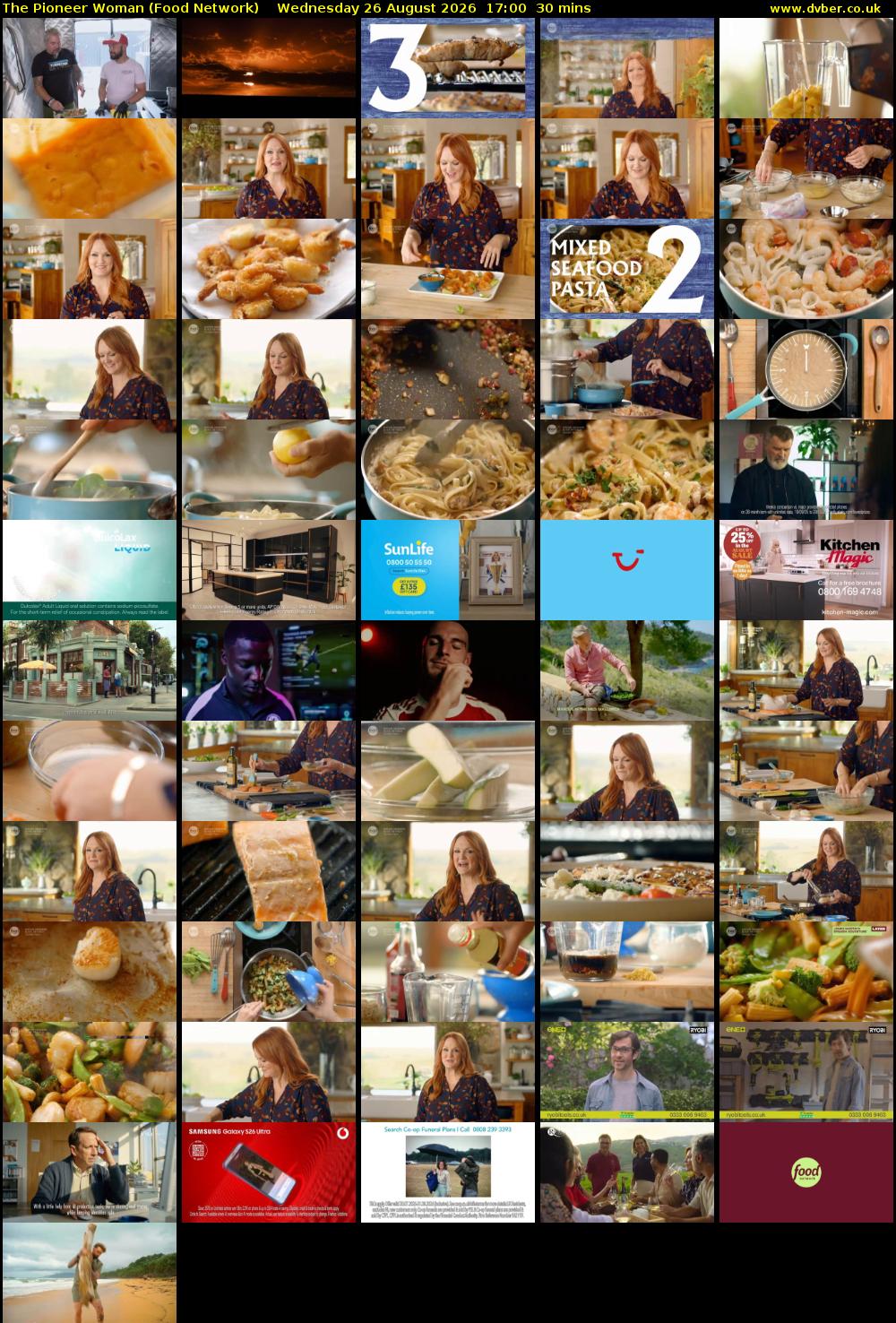 The Pioneer Woman (Food Network) Wednesday 26 August 2026 17:00 - 17:30