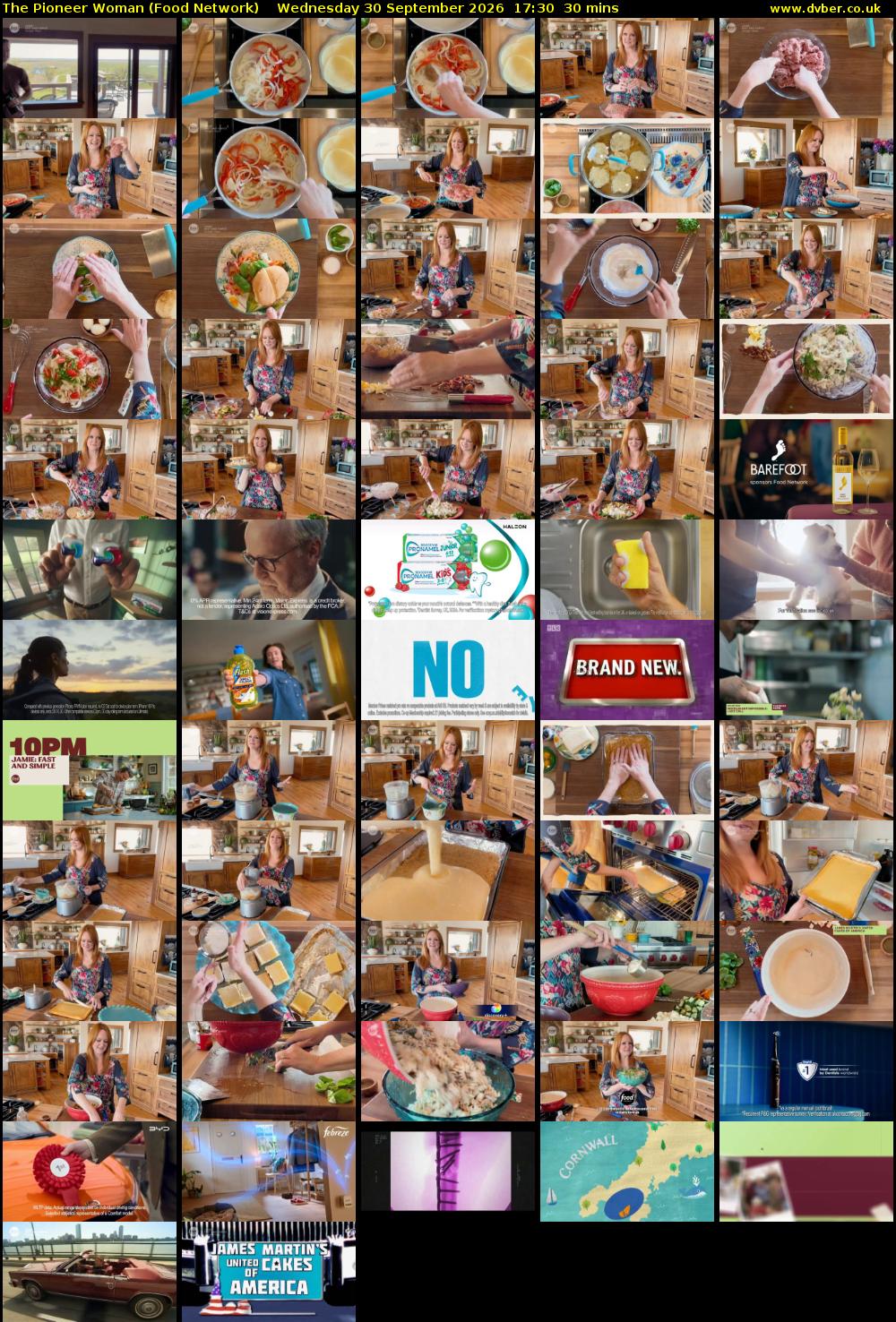 The Pioneer Woman (Food Network) Wednesday 30 September 2026 17:30 - 18:00