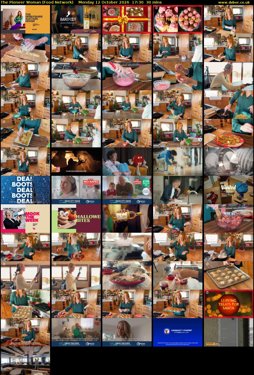 The Pioneer Woman (Food Network) Monday 12 October 2026 17:30 - 18:00