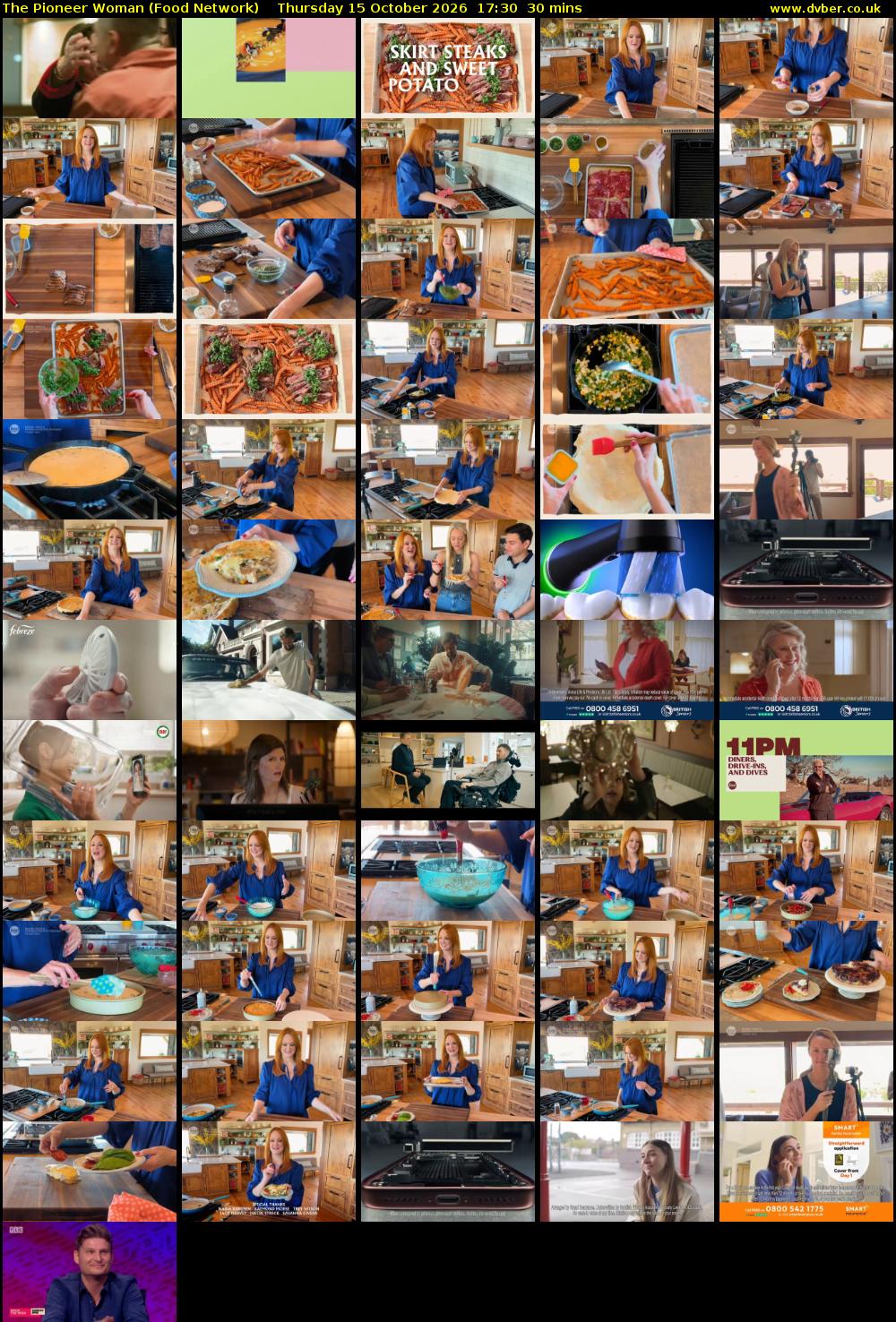 The Pioneer Woman (Food Network) Thursday 15 October 2026 17:30 - 18:00