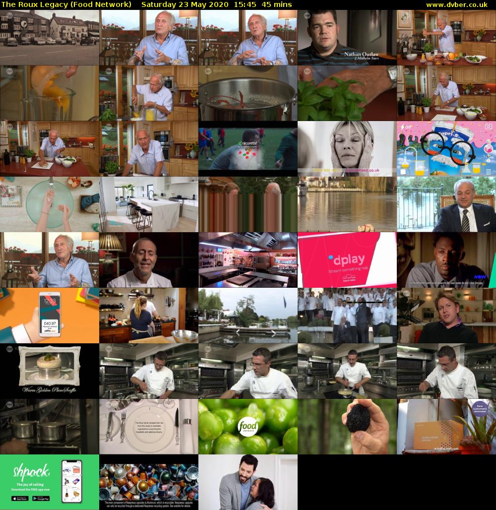 The Roux Legacy (Food Network) Saturday 23 May 2020 15:45 - 16:30