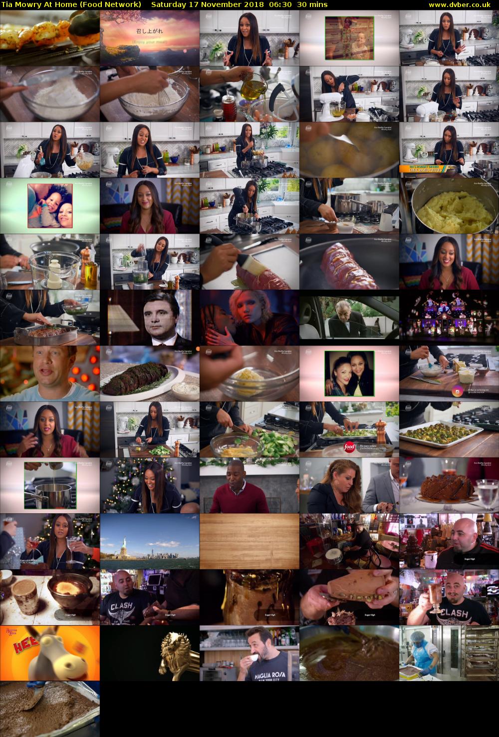 Tia Mowry At Home (Food Network) Saturday 17 November 2018 06:30 - 07:00