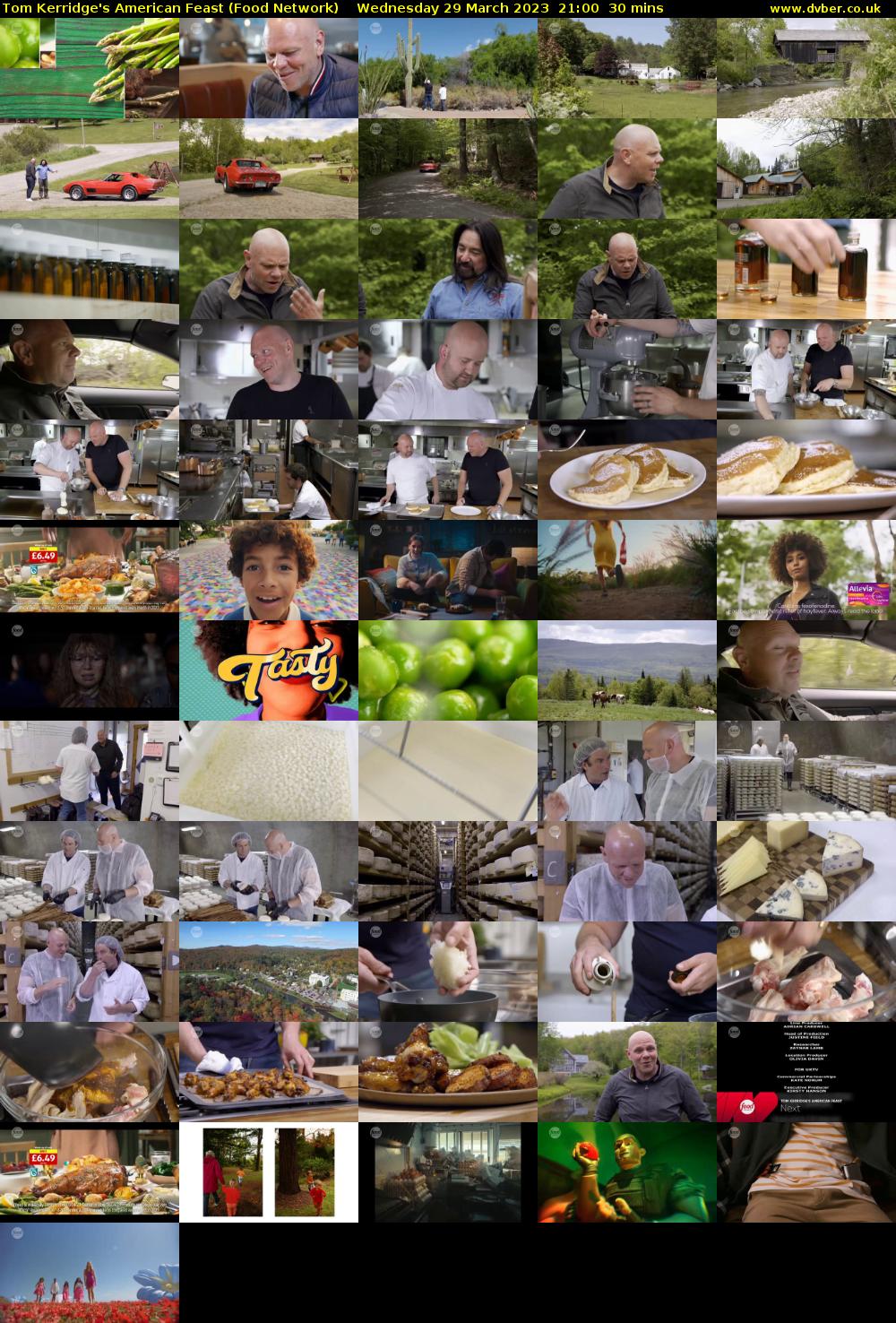 Tom Kerridge's American Feast (Food Network) Wednesday 29 March 2023 21:00 - 21:30