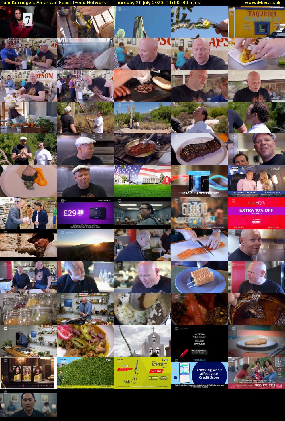 Tom Kerridge's American Feast (Food Network) Thursday 20 July 2023 11:00 - 11:30