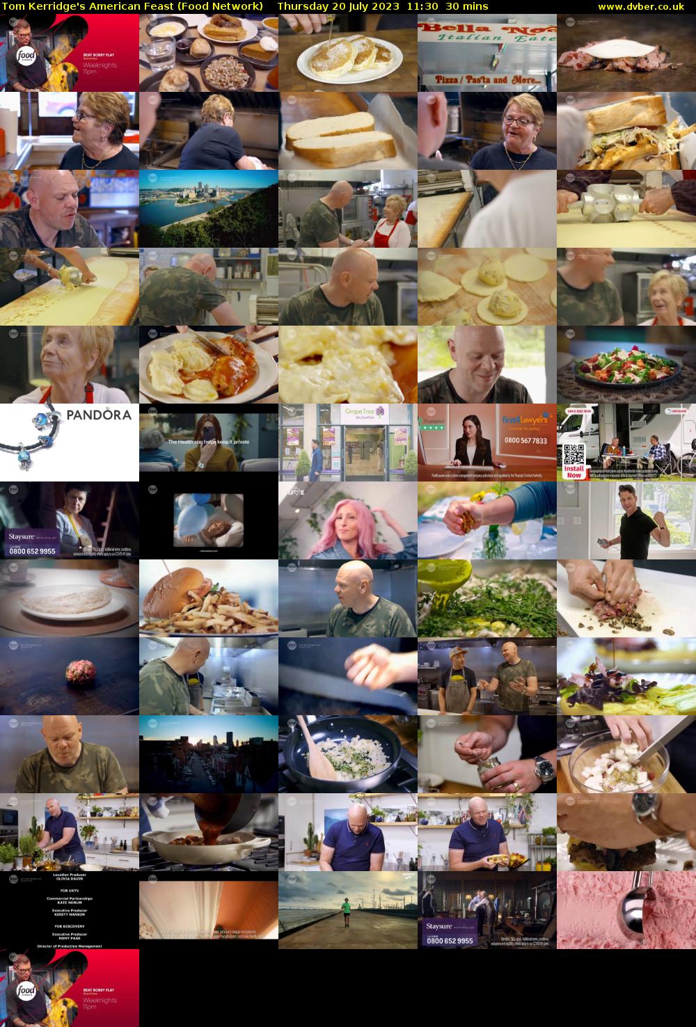 Tom Kerridge's American Feast (Food Network) Thursday 20 July 2023 11:30 - 12:00