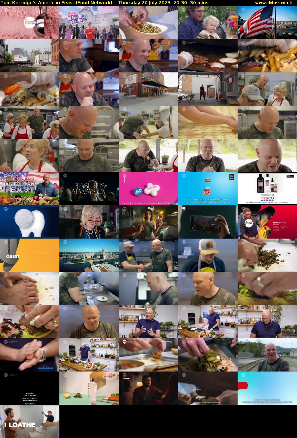 Tom Kerridge's American Feast (Food Network) Thursday 20 July 2023 20:30 - 21:00
