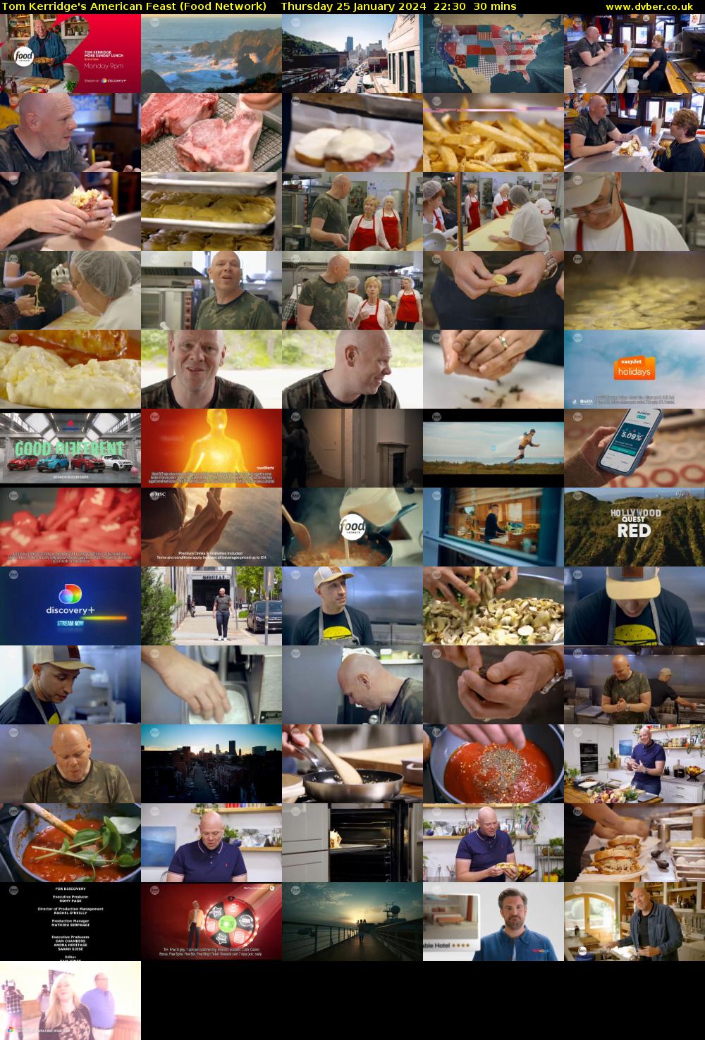 Tom Kerridge's American Feast (Food Network) Thursday 25 January 2024 22:30 - 23:00