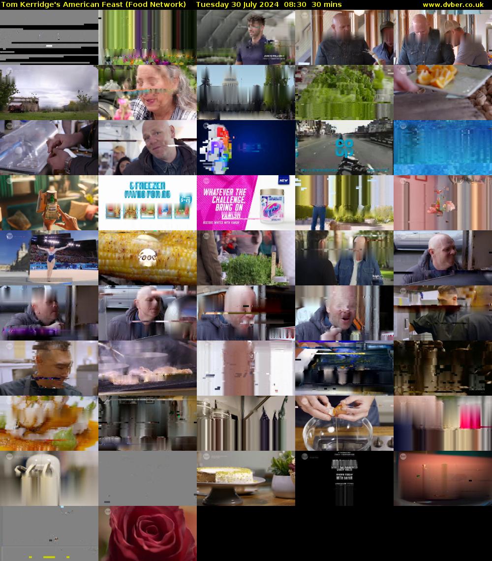 Tom Kerridge's American Feast (Food Network) Tuesday 30 July 2024 08:30 - 09:00