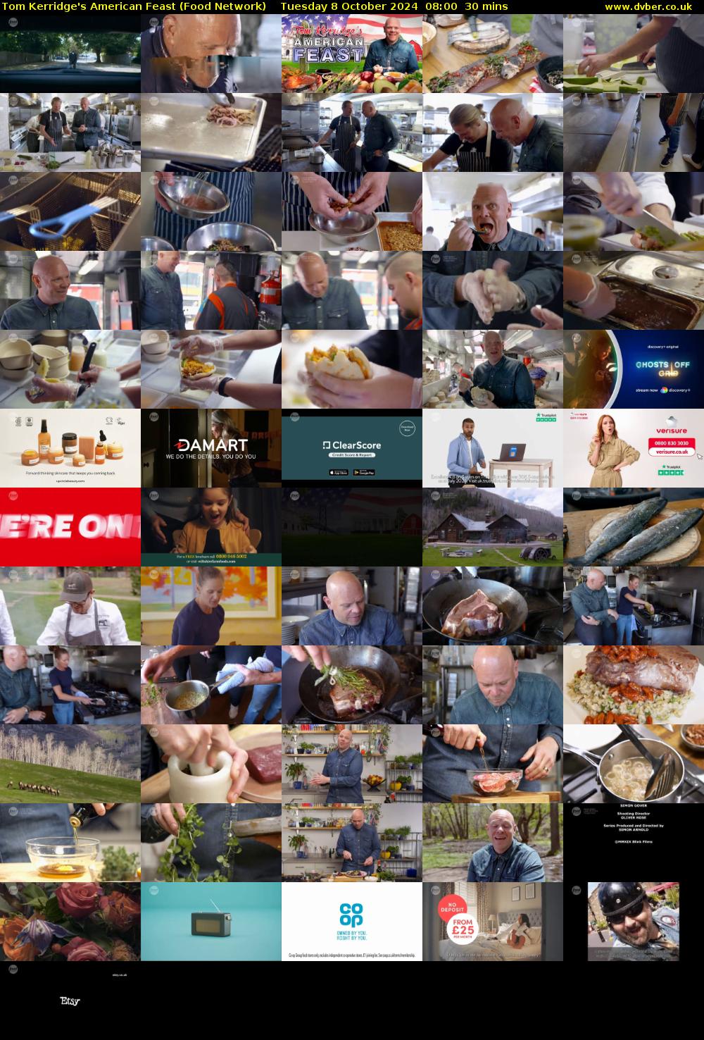 Tom Kerridge's American Feast (Food Network) Tuesday 8 October 2024 08:00 - 08:30