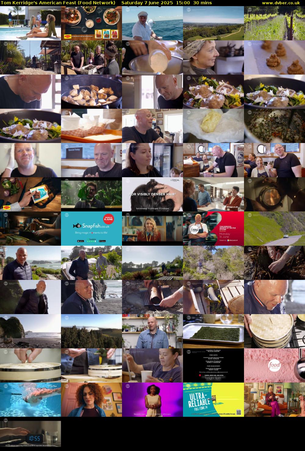 Tom Kerridge's American Feast (Food Network) Saturday 7 June 2025 15:00 - 15:30