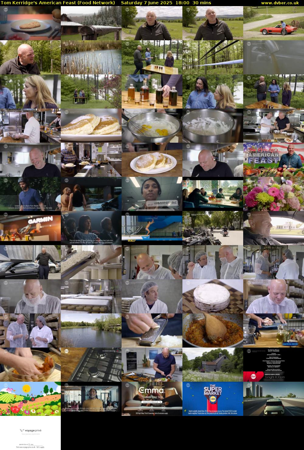 Tom Kerridge's American Feast (Food Network) Saturday 7 June 2025 18:00 - 18:30