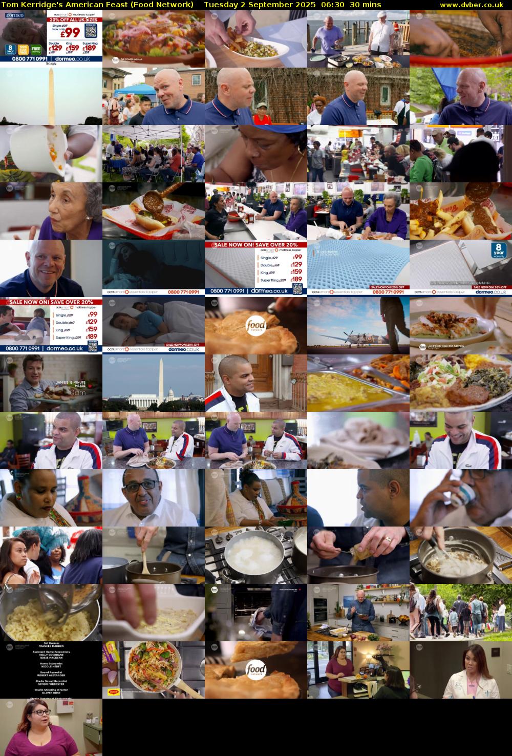 Tom Kerridge's American Feast (Food Network) Tuesday 2 September 2025 06:30 - 07:00