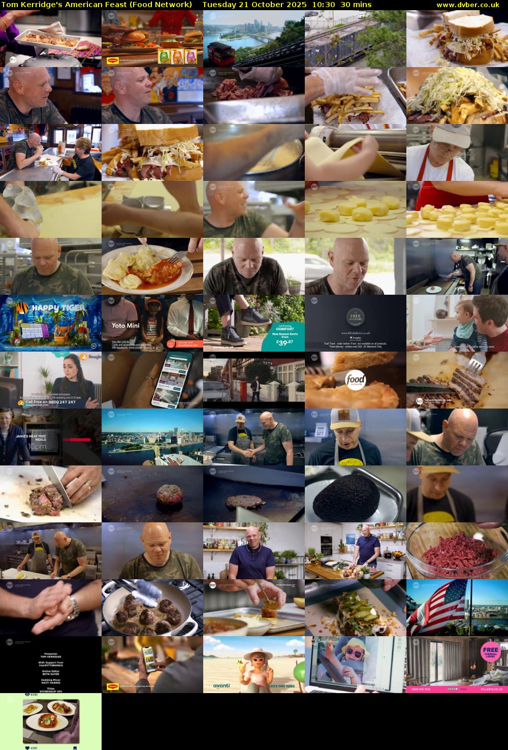 Tom Kerridge's American Feast (Food Network) Tuesday 21 October 2025 10:30 - 11:00