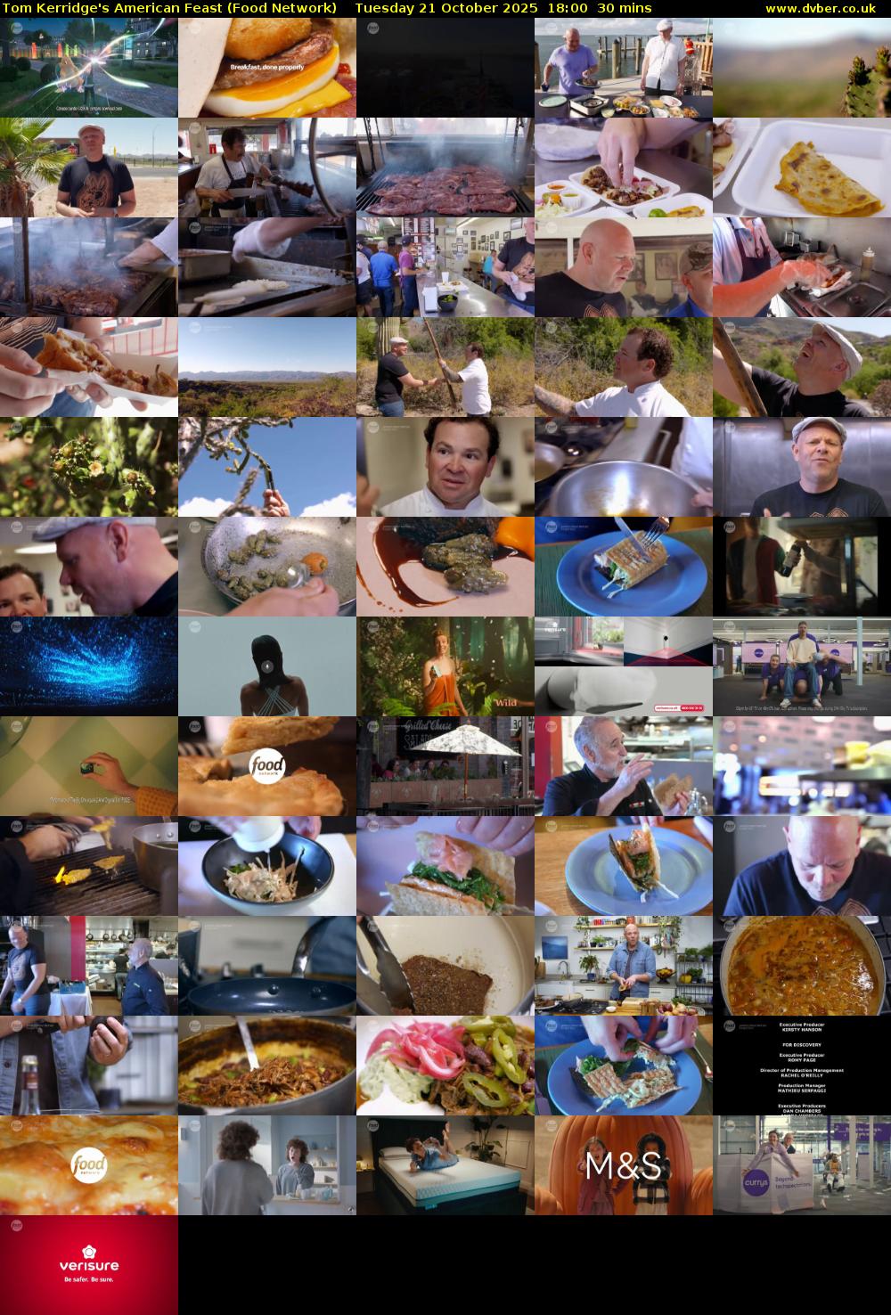 Tom Kerridge's American Feast (Food Network) Tuesday 21 October 2025 18:00 - 18:30