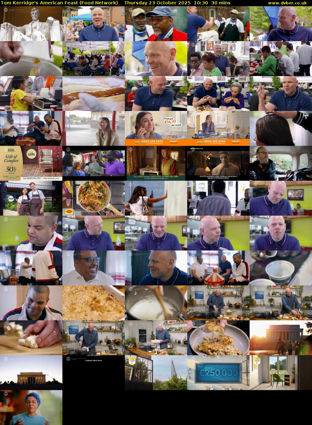 Tom Kerridge's American Feast (Food Network) Thursday 23 October 2025 10:30 - 11:00