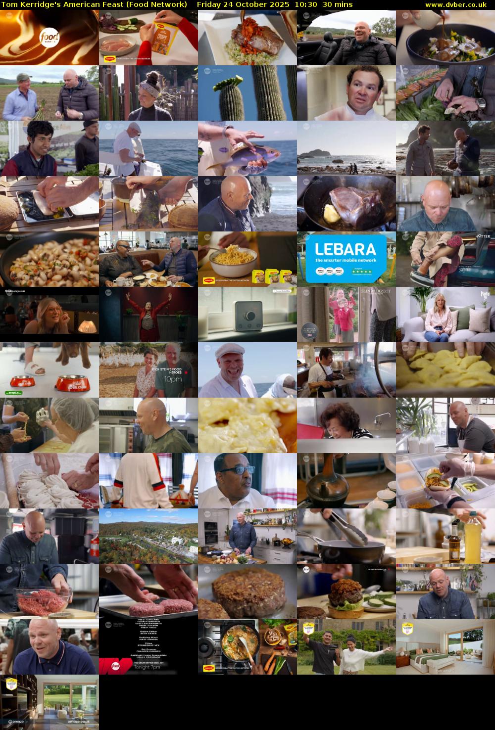 Tom Kerridge's American Feast (Food Network) Friday 24 October 2025 10:30 - 11:00