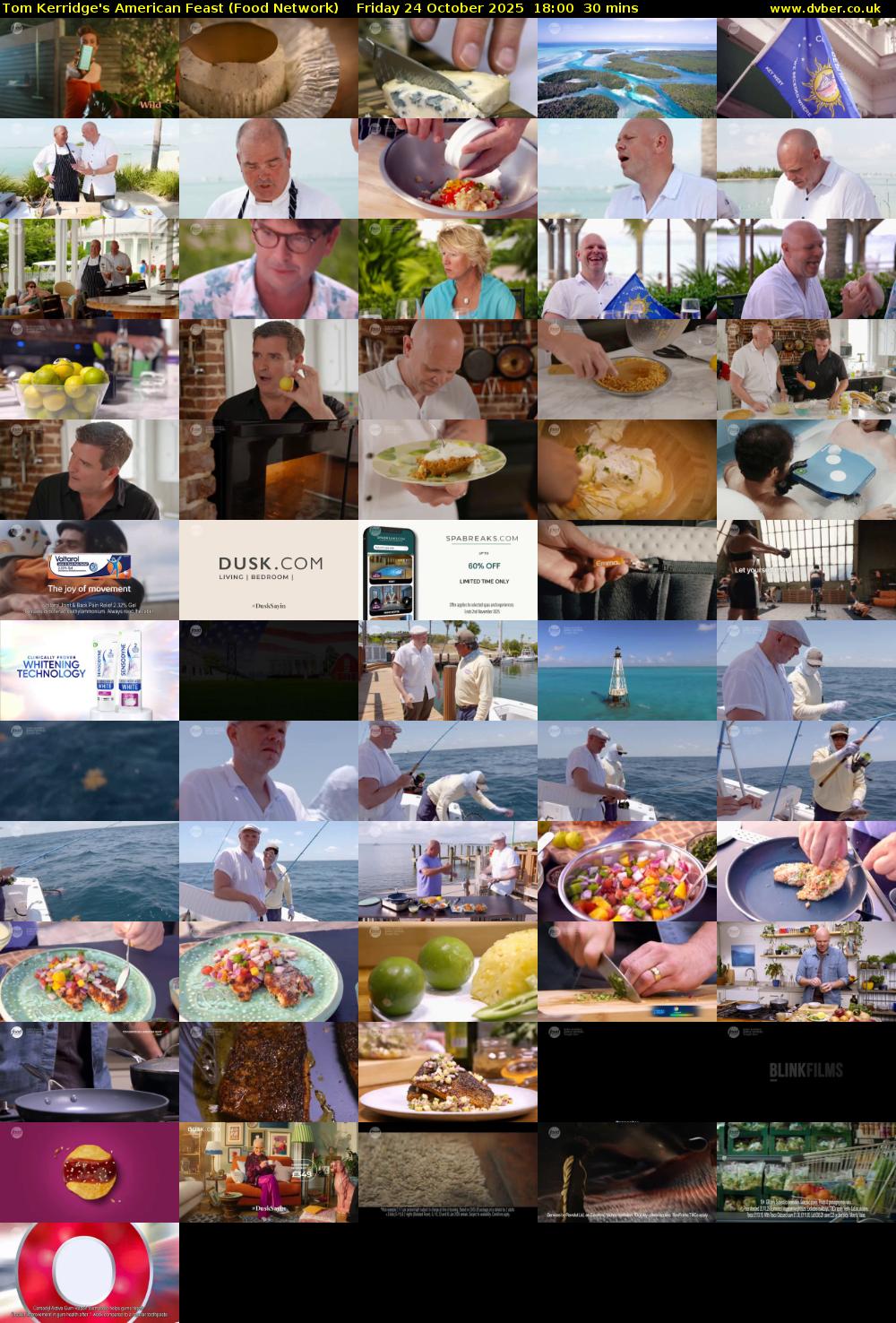 Tom Kerridge's American Feast (Food Network) Friday 24 October 2025 18:00 - 18:30