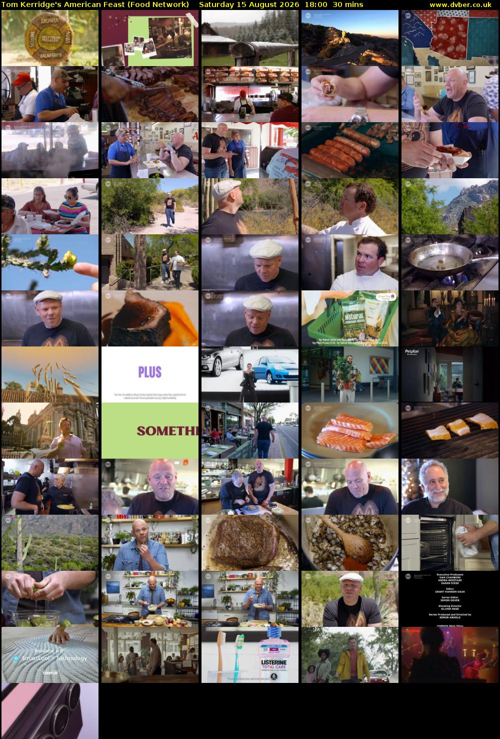 Tom Kerridge's American Feast (Food Network) Saturday 15 August 2026 18:00 - 18:30
