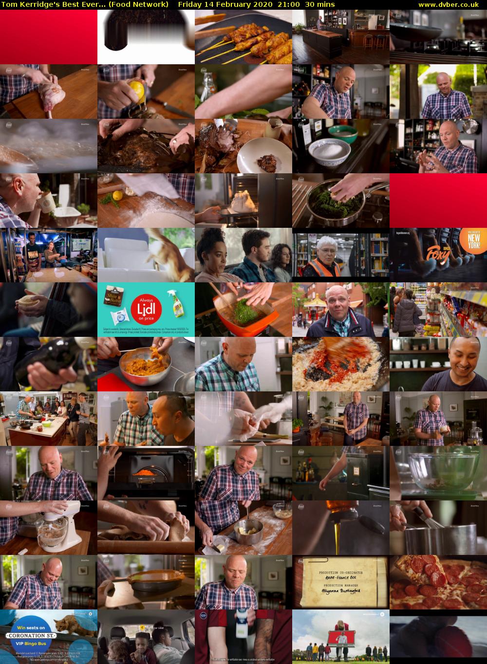 Tom Kerridge's Best Ever... (Food Network) Friday 14 February 2020 21:00 - 21:30