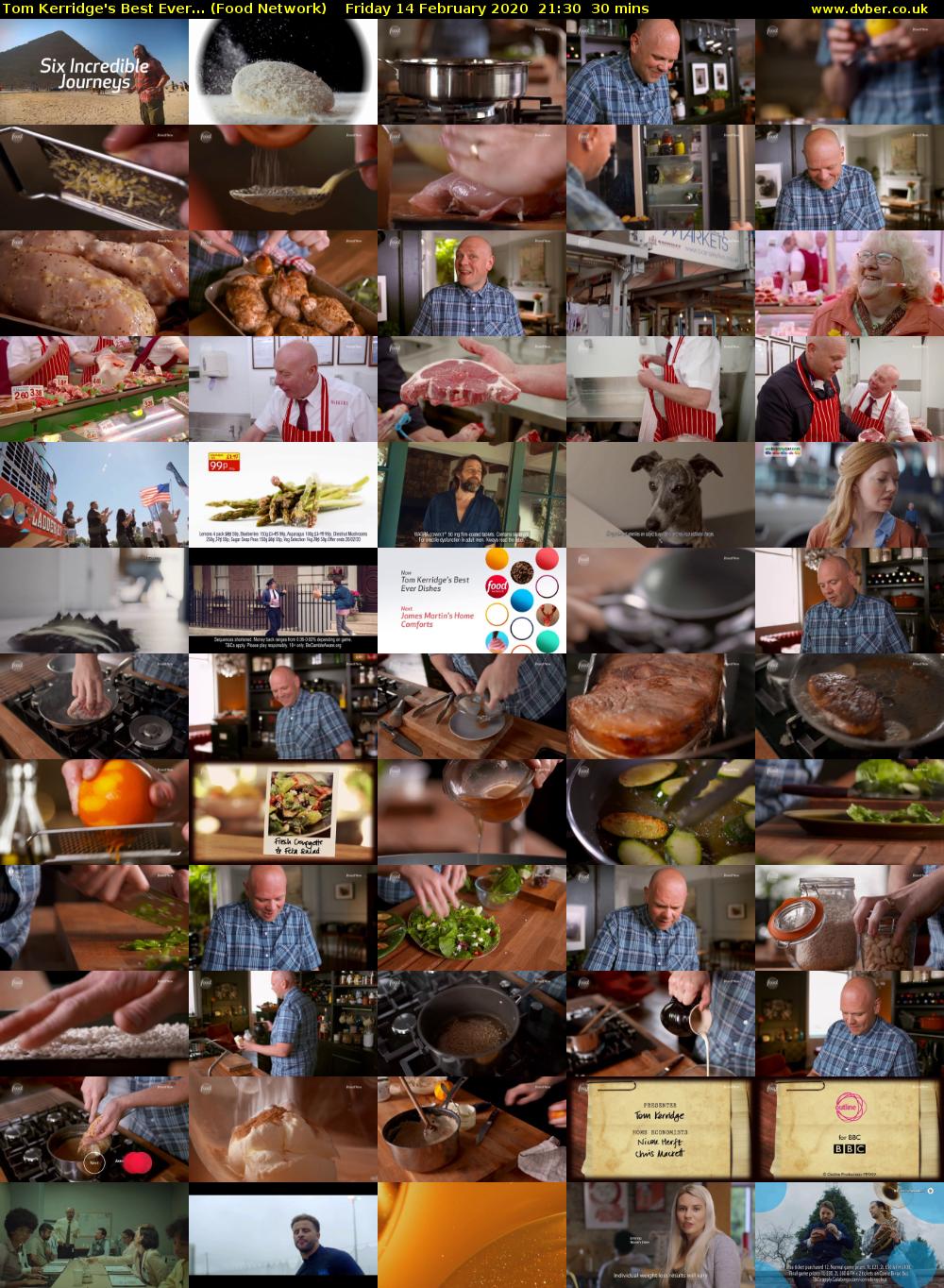 Tom Kerridge's Best Ever... (Food Network) Friday 14 February 2020 21:30 - 22:00