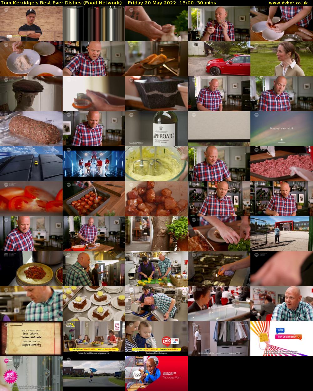 Tom Kerridge's Best Ever Dishes (Food Network) Friday 20 May 2022 15:00 - 15:30