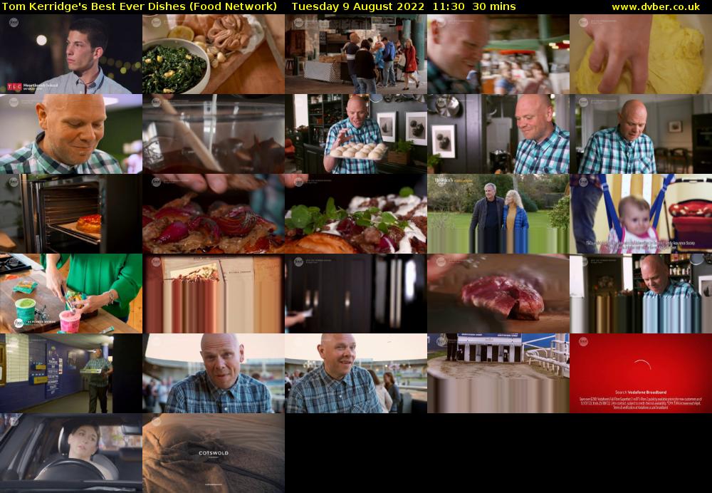 Tom Kerridge's Best Ever Dishes (Food Network) Tuesday 9 August 2022 11:30 - 12:00
