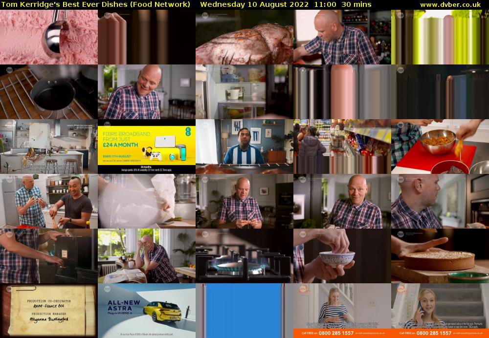 Tom Kerridge's Best Ever Dishes (Food Network) Wednesday 10 August 2022 11:00 - 11:30