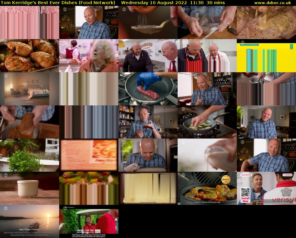 Tom Kerridge's Best Ever Dishes (Food Network) Wednesday 10 August 2022 11:30 - 12:00