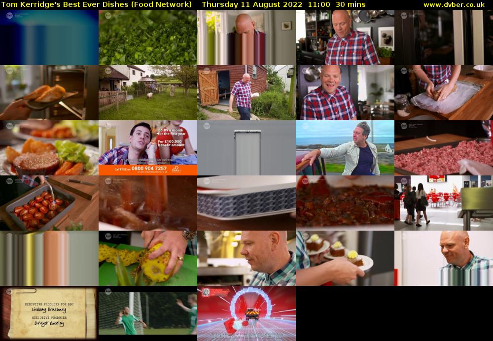 Tom Kerridge's Best Ever Dishes (Food Network) Thursday 11 August 2022 11:00 - 11:30