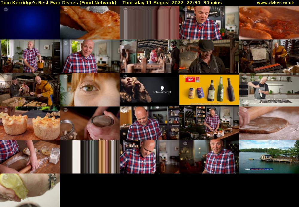 Tom Kerridge's Best Ever Dishes (Food Network) Thursday 11 August 2022 22:30 - 23:00