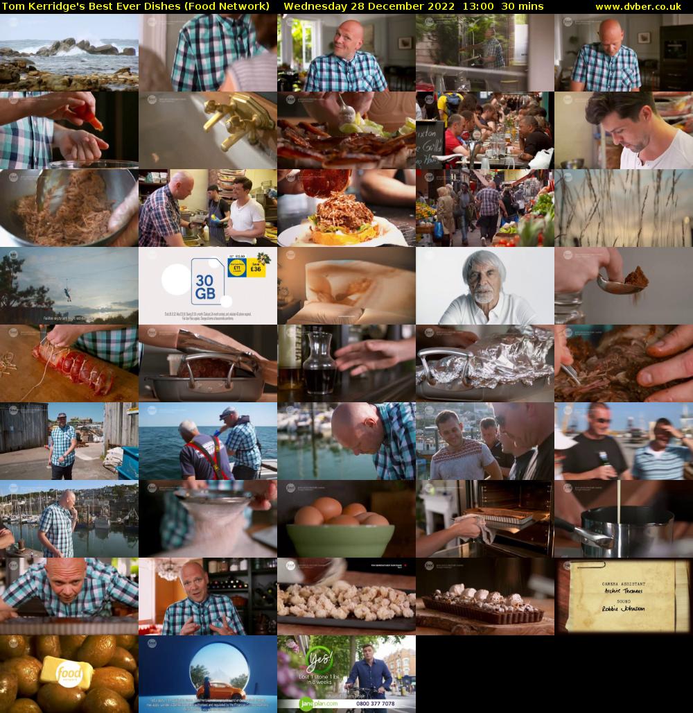 Tom Kerridge's Best Ever Dishes (Food Network) Wednesday 28 December 2022 13:00 - 13:30
