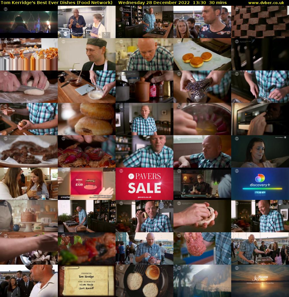 Tom Kerridge's Best Ever Dishes (Food Network) Wednesday 28 December 2022 13:30 - 14:00