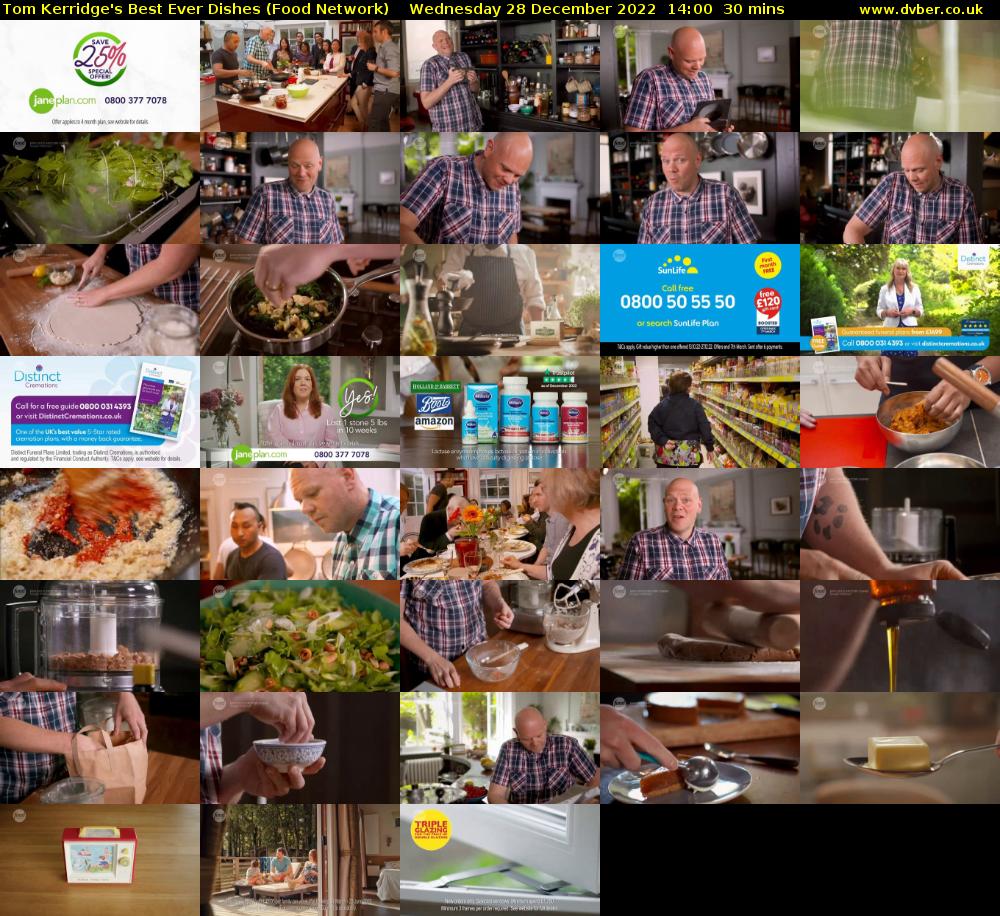 Tom Kerridge's Best Ever Dishes (Food Network) Wednesday 28 December 2022 14:00 - 14:30