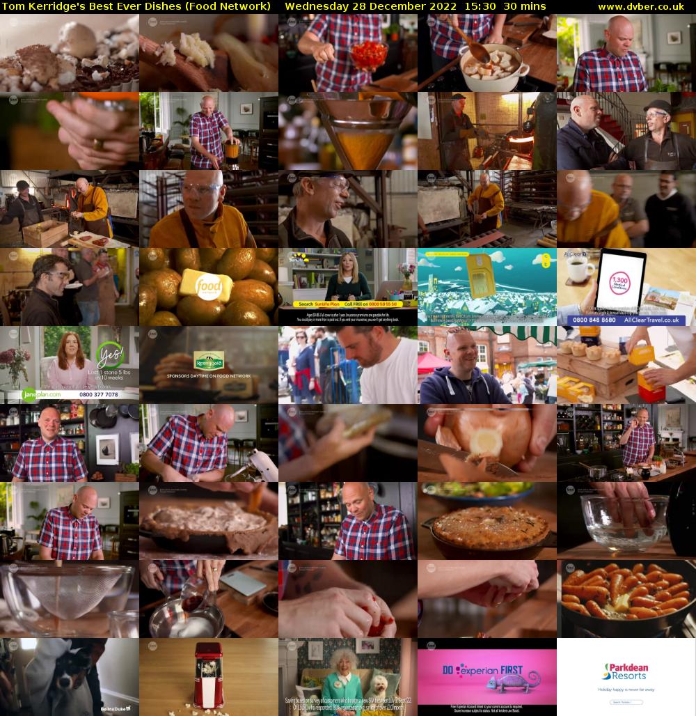 Tom Kerridge's Best Ever Dishes (Food Network) Wednesday 28 December 2022 15:30 - 16:00