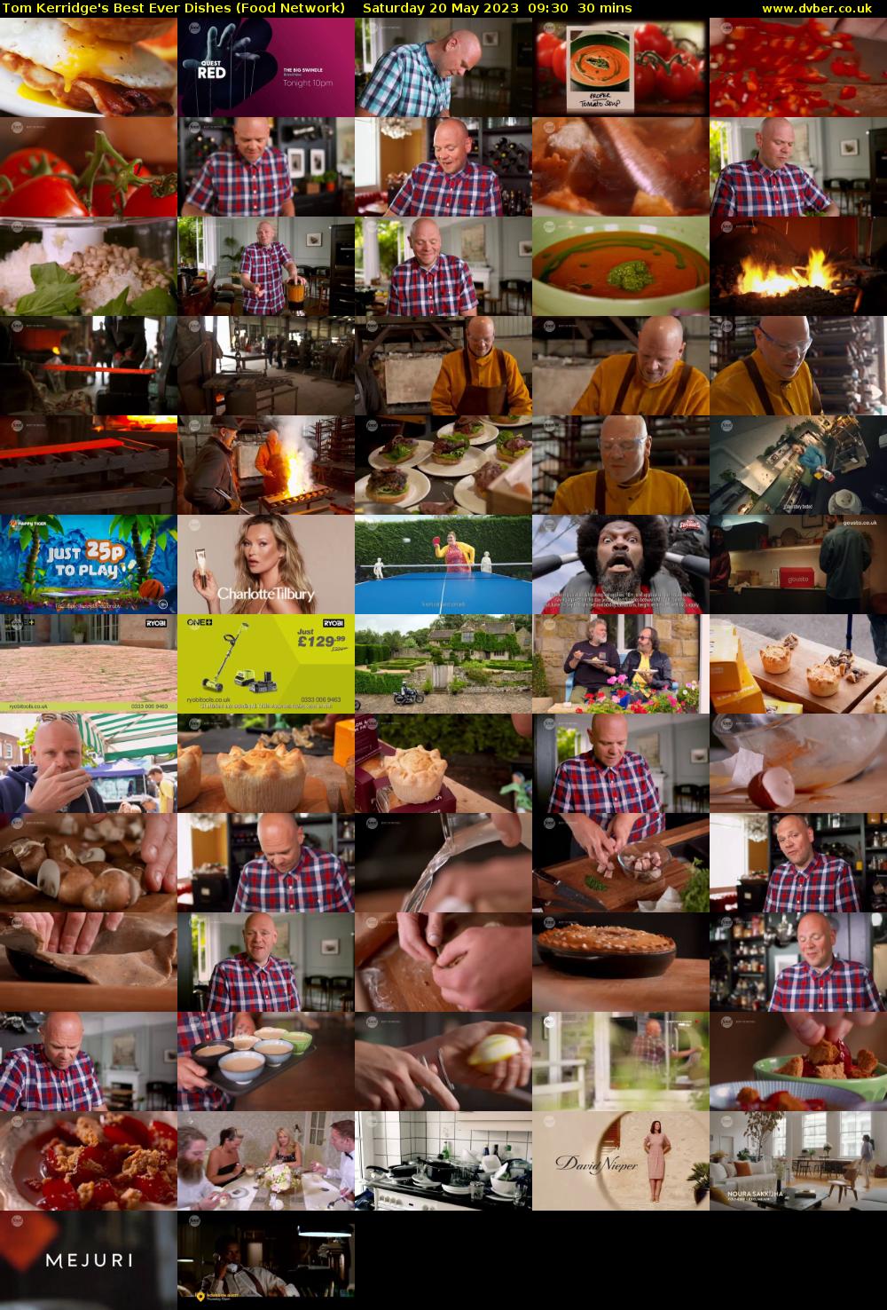 Tom Kerridge's Best Ever Dishes (Food Network) Saturday 20 May 2023 09:30 - 10:00