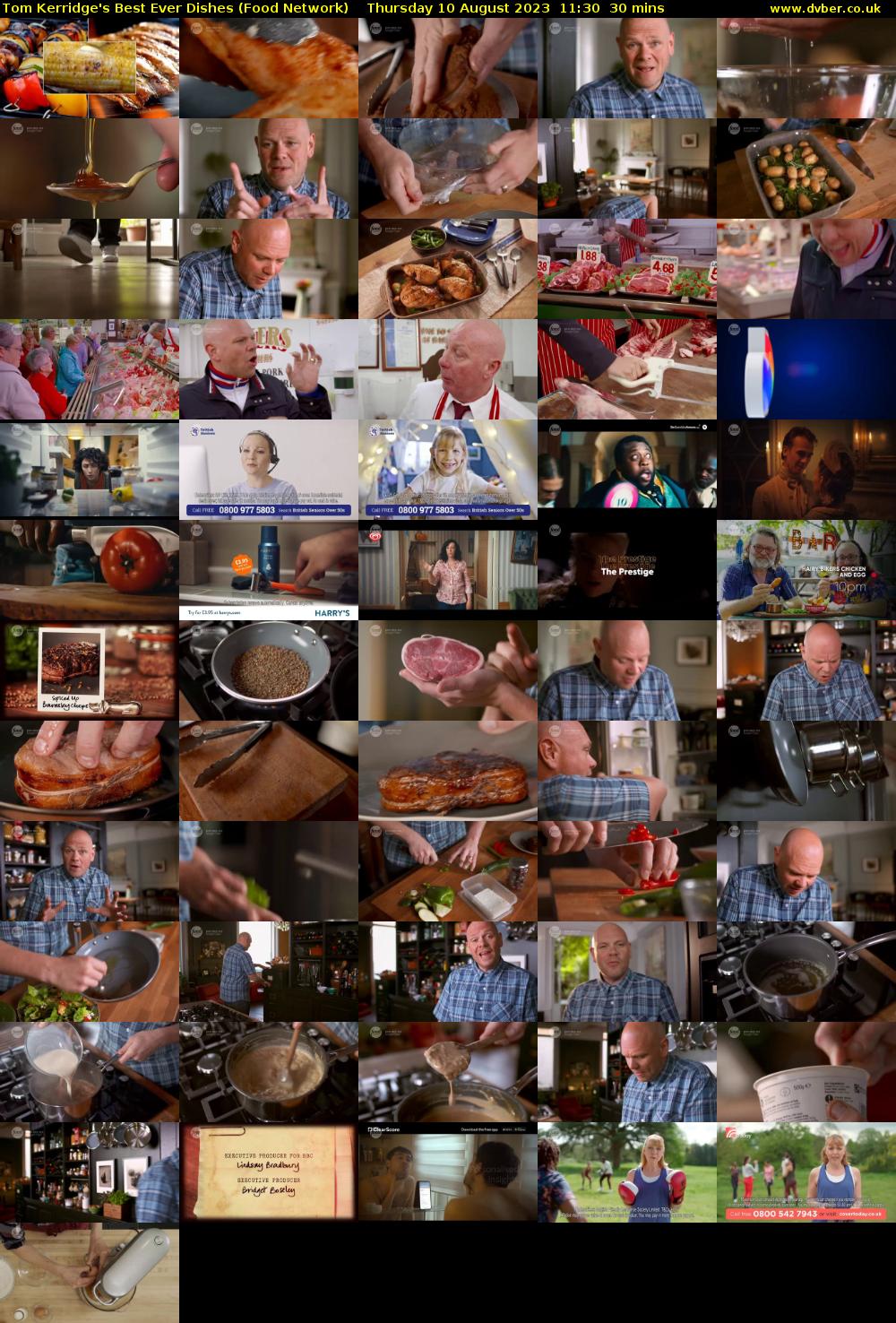 Tom Kerridge's Best Ever Dishes (Food Network) Thursday 10 August 2023 11:30 - 12:00