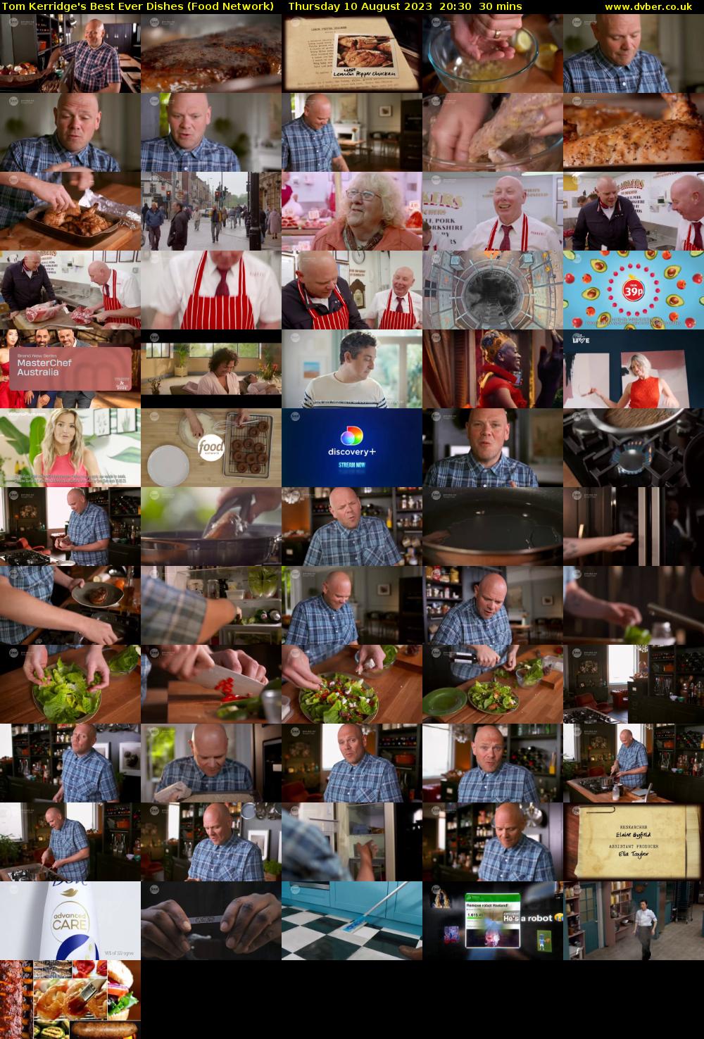 Tom Kerridge's Best Ever Dishes (Food Network) Thursday 10 August 2023 20:30 - 21:00