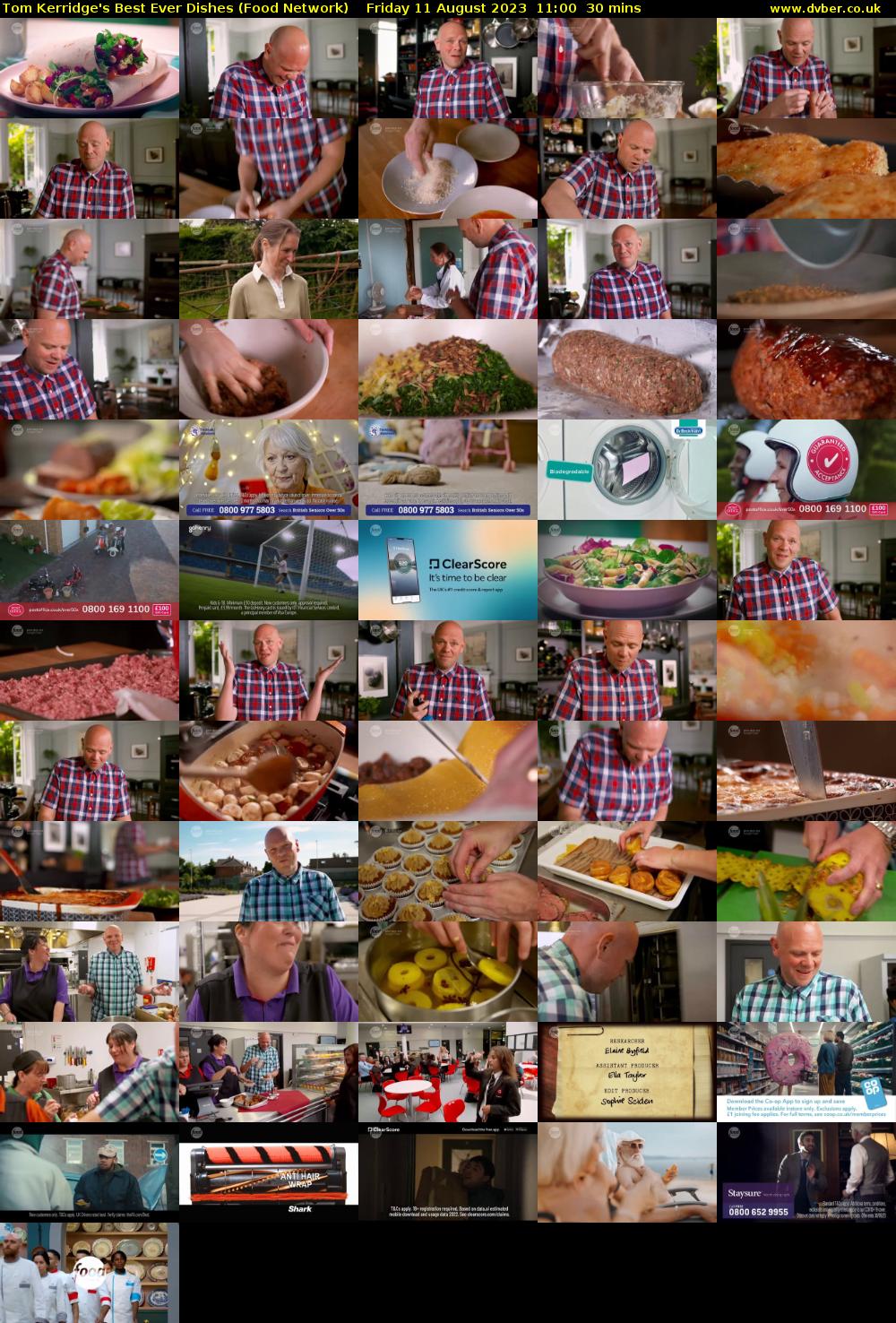 Tom Kerridge's Best Ever Dishes (Food Network) Friday 11 August 2023 11:00 - 11:30
