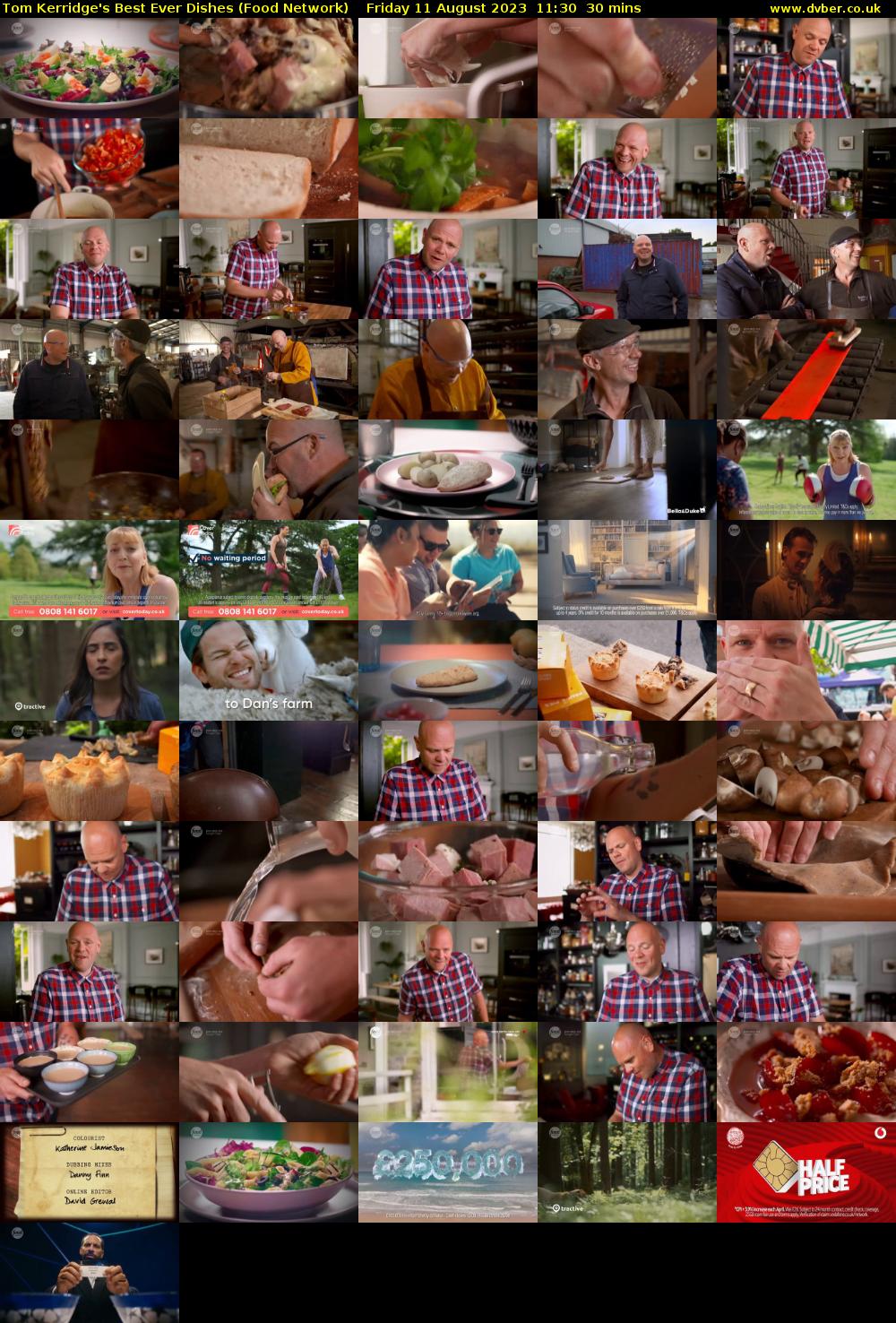 Tom Kerridge's Best Ever Dishes (Food Network) Friday 11 August 2023 11:30 - 12:00