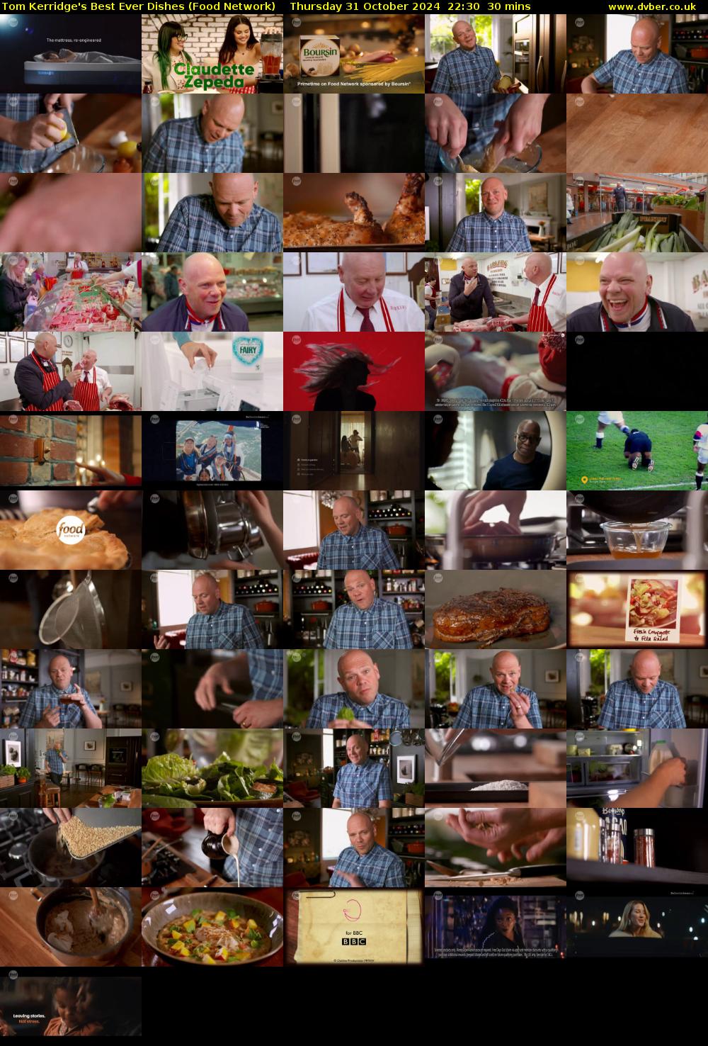 Tom Kerridge's Best Ever Dishes (Food Network) Thursday 31 October 2024 22:30 - 23:00