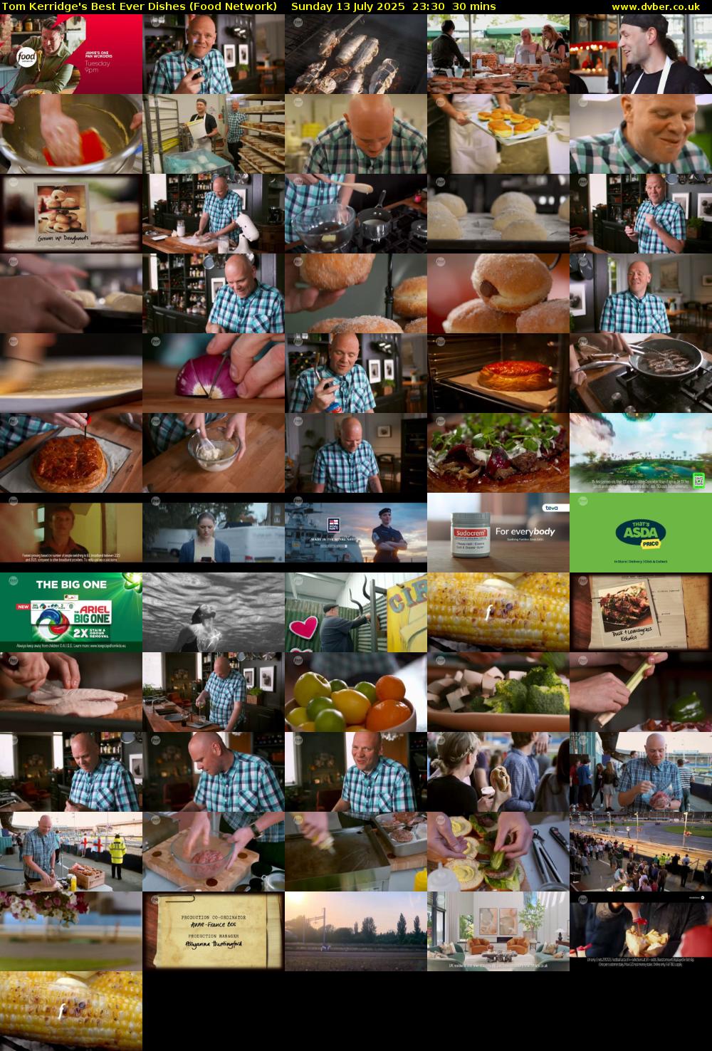 Tom Kerridge's Best Ever Dishes (Food Network) Sunday 13 July 2025 23:30 - 00:00
