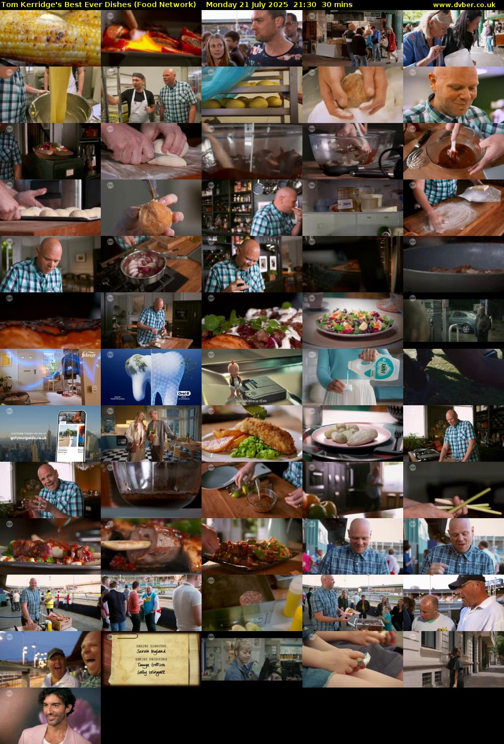 Tom Kerridge's Best Ever Dishes (Food Network) Monday 21 July 2025 21:30 - 22:00