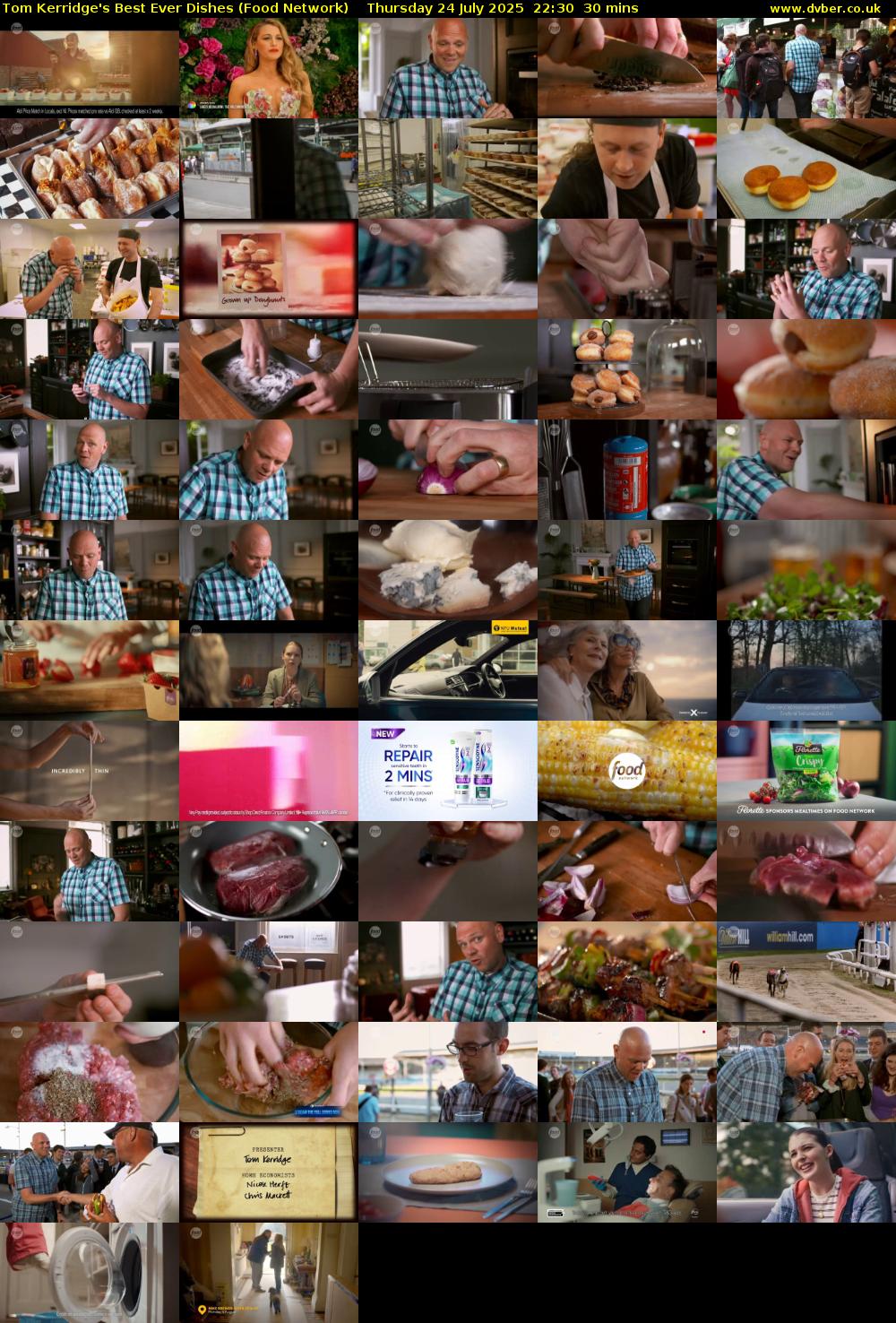 Tom Kerridge's Best Ever Dishes (Food Network) Thursday 24 July 2025 22:30 - 23:00