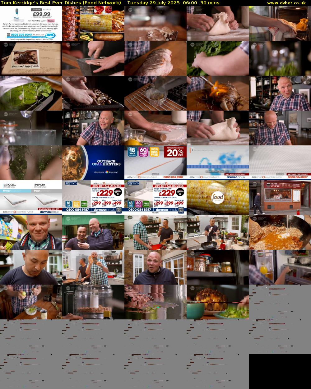 Tom Kerridge's Best Ever Dishes (Food Network) Tuesday 29 July 2025 06:00 - 06:30
